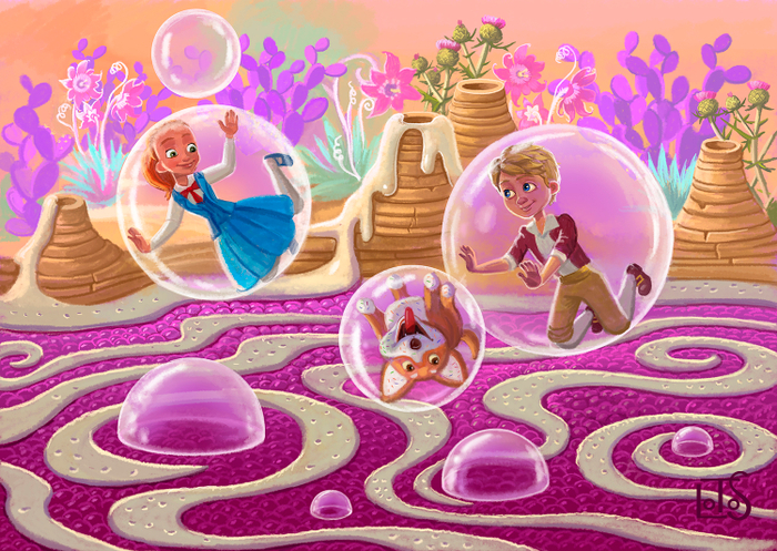 Фан арт к мультфильму Гензель и Гретель