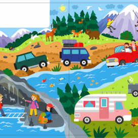 Иллюстрация для детской рабочей тетради