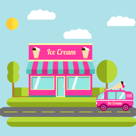 Ice cream cafe