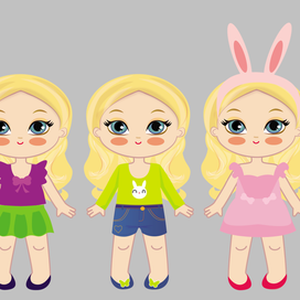 Кукла-вырезанка с одеждой