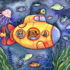 В подводной лодке