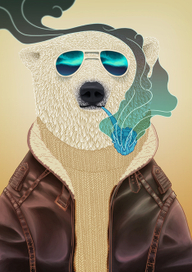 Медведь и коралловая трубка