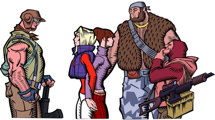 Персонажи для комикса