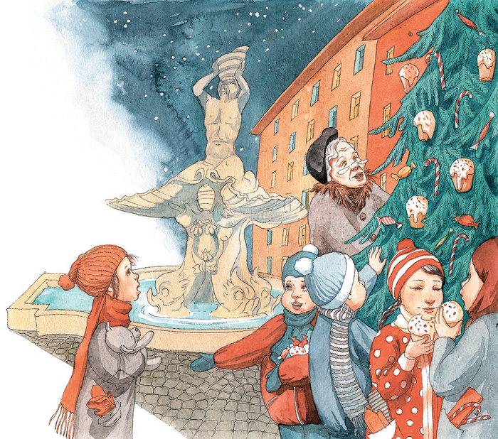 На Виа Дель Тритоне. Из "Новогодней книги" Джанни Родари