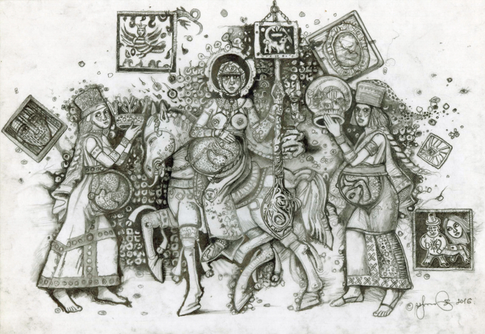 Ian Slovik. Treatise on the Dragons. Part 2. dragons philiya. Dragons can love... Author illyustration. 