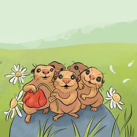 Иллюстрация к книге "Сказки о снежном барсе"