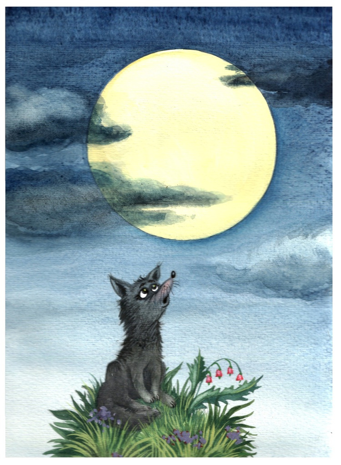 Л. Тверски,"Домик из печенья". Волчонок.