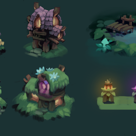 Концепт-арт архитектуры для игры