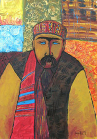 Портрет мужчины в тюбетейке