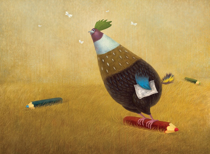 Стишок про петушка.иллюстрация.