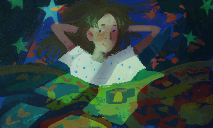 В свежей постели