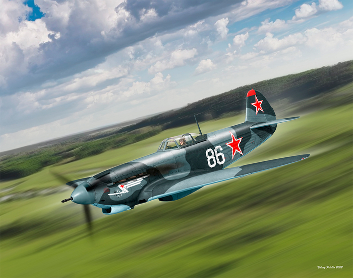 Yak-9K (box art for ICM)