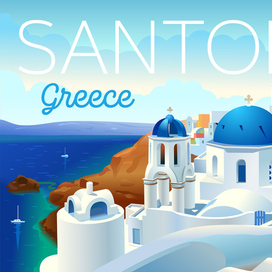 Санторини. Греция