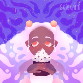 Девушка с какао