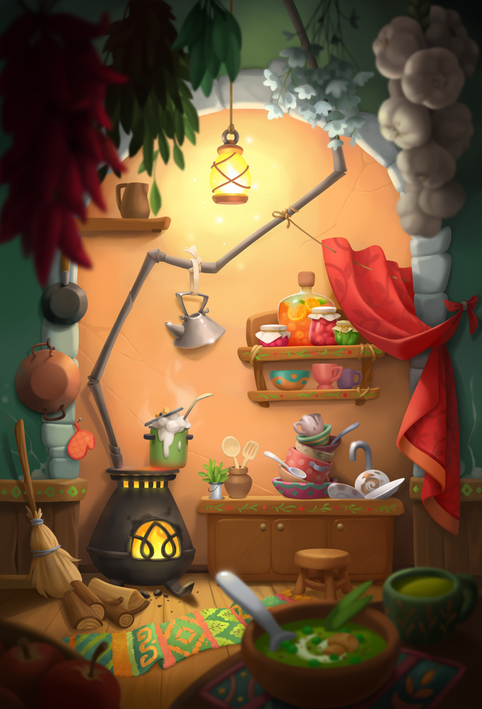 Старенькая маленька кухня