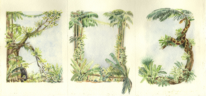 Буквицы к "Книге джунглей"