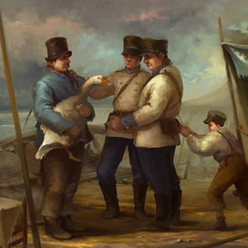 Почем гусь, голубчик?