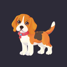 Бигль собака для благотворительной ярмарки