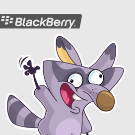 Kiki, The Raccoon Stickerpack 2017 ©Blackberry