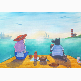 Небо, море, пирожки..