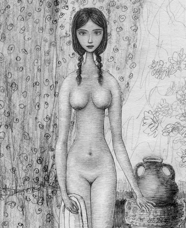 Девушка с полотенцем