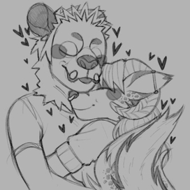 обнимашки (скетч).