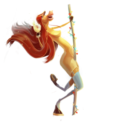 Новогодняя лошадка