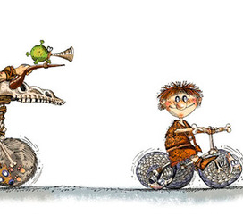 Иллюстрация к книге А. Усачёва «Первобытная история», издательство «Азбука», 2015 г.