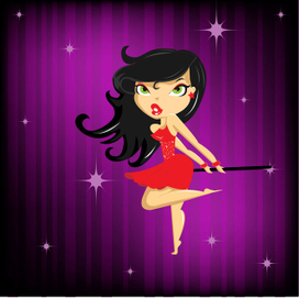 Танцующая девушка