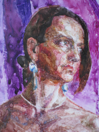 Портрет девушки (фрагмент)