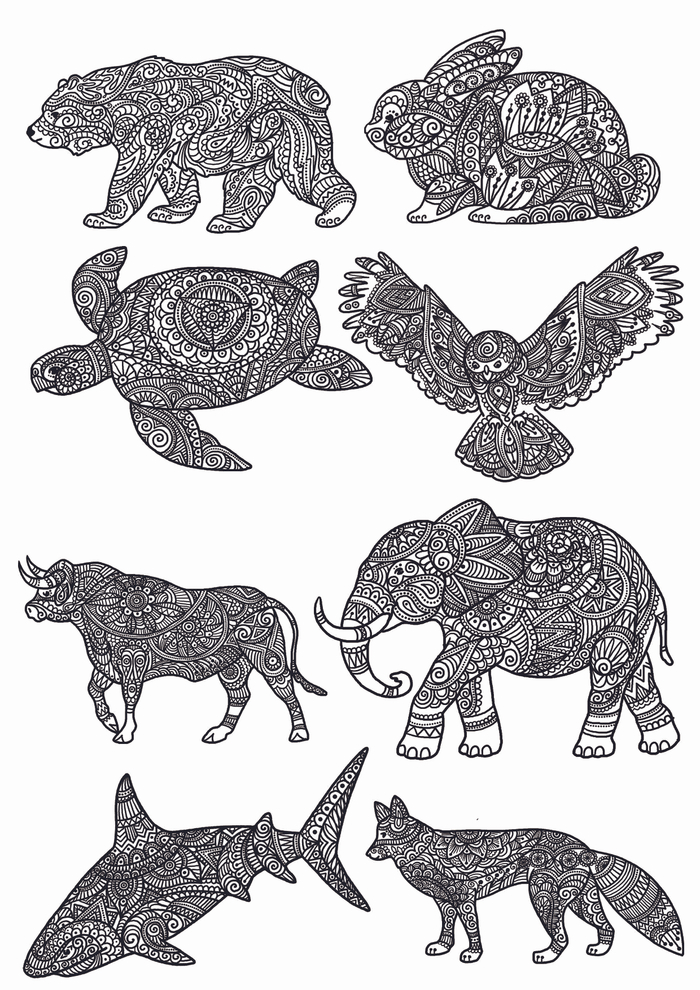 раскраски мандала 