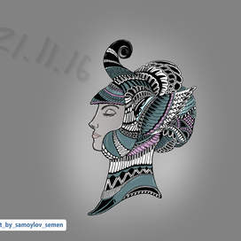 Стилизованная девушка.