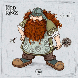 Дизайн персонажа Гимли