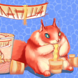 Бренд персонаж для лапши