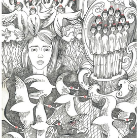 Иллюстрации к сказке Г. Х. Андерсена "Дикие лебеди"