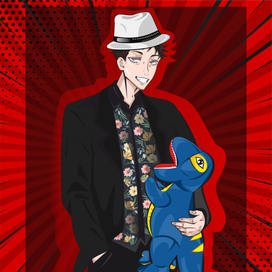 Парнишка с динозавриком