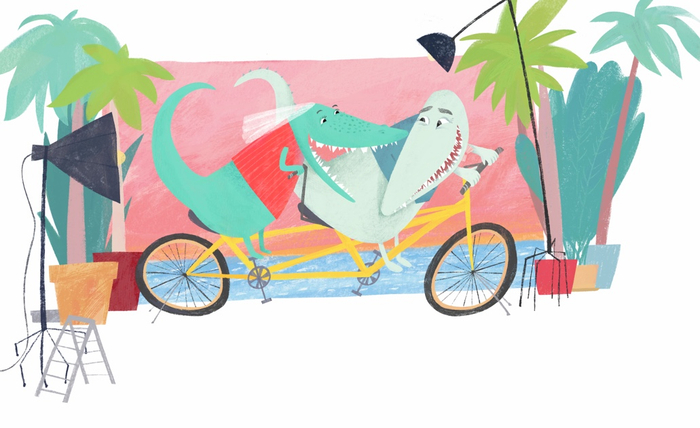 На велосипеде