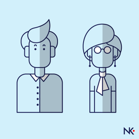 простые человечки. Иконки. Персонаж