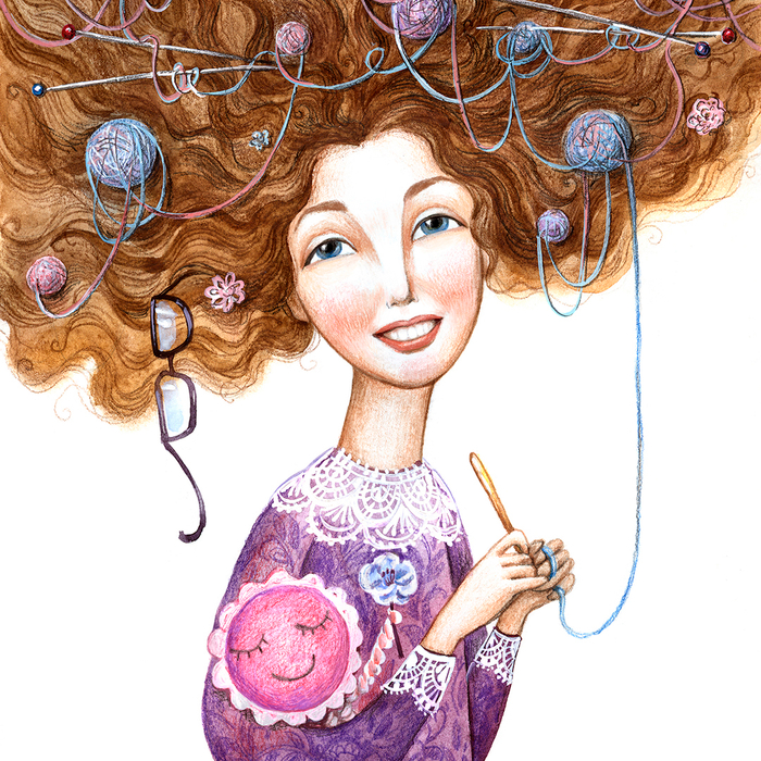 Фея вязания, портрет 