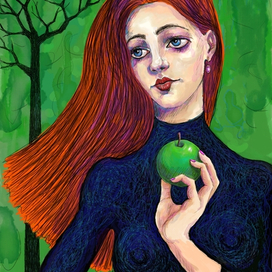 Зелёное яблочко 