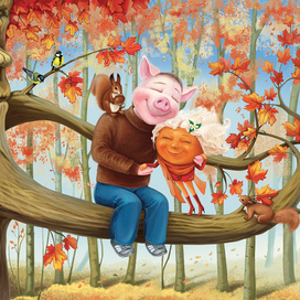 Любовь Мандаринки и Хрюшки