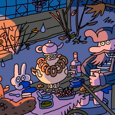 вечер в деревне