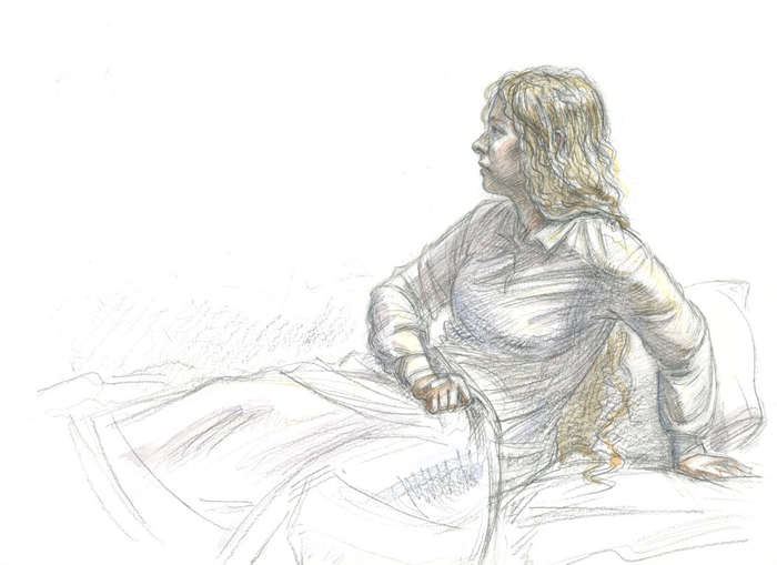 "Динка" Валентина Осеева. Иллюстрация