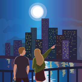 Город. Flat design