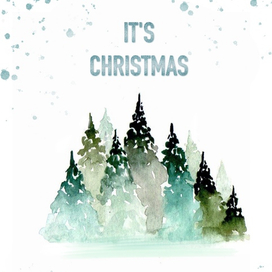 Акварельная открытка