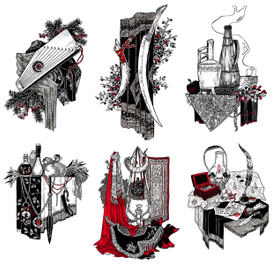 Иллюстрации к книге комиксов "Волшебные вещи"