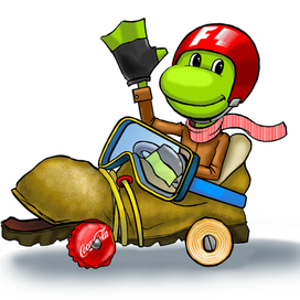 Лягушка в суперкаре