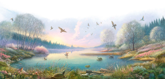 Весна на Уолденском озере