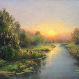 Рассвет на реке