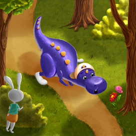 Любопытный динозаврик